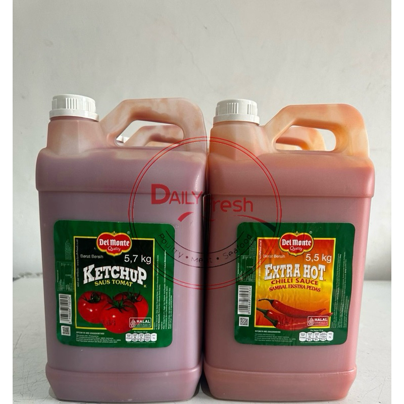 

DELMONTE DERIGEN TOMATO 5.7KG | EXTRA HOT 5.5KG | SAUS TOMAT | SAMBAL PEDAS