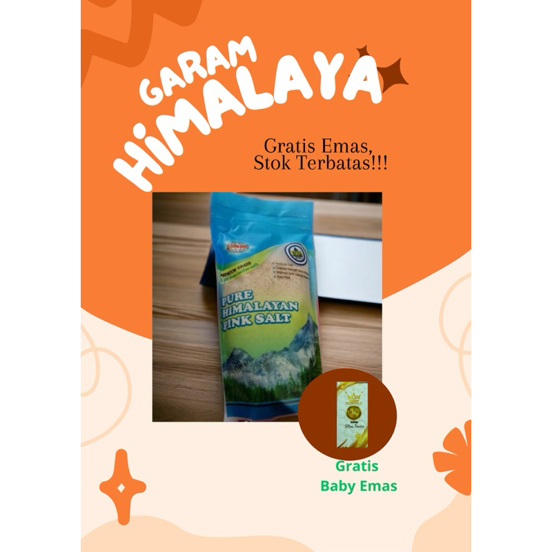 

Garam himalaya (Himalayan pink salt) premium grade 500g