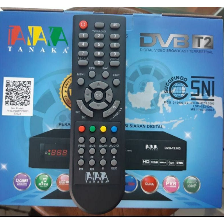 Terbatas REMOT REMOTE STB TANAKA DVB T2 TANAKA HD 56