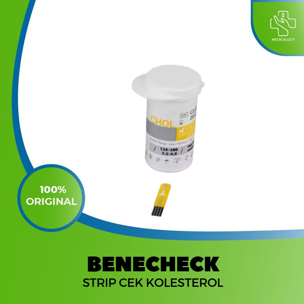 Benecheck Plus Kolestrol Strip Cek Kolesterol Benecheck