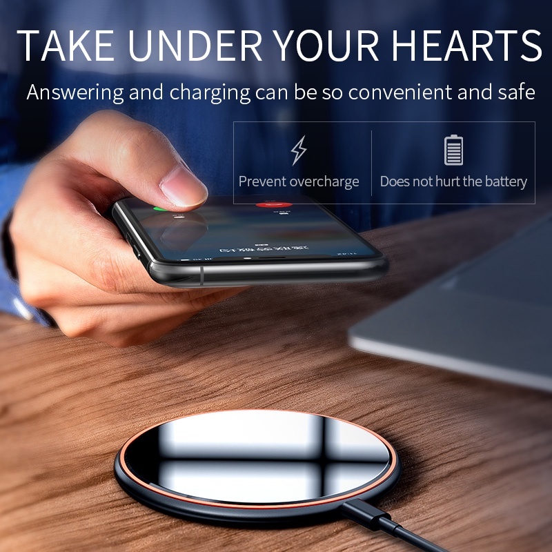 Cuci Gudang Kivee Sby Wireless Charger Handphone Wireless Charging 15W Fast Charging Iphone Samsung