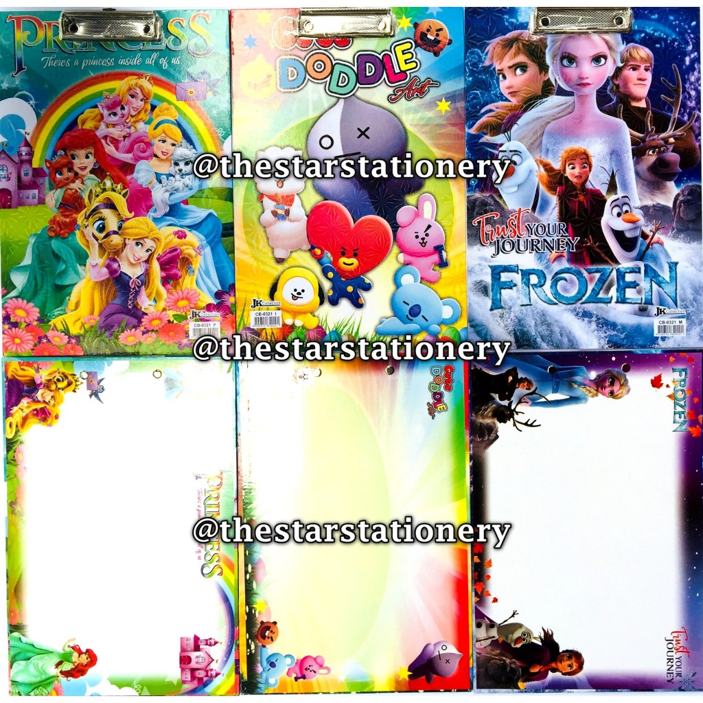 

(1 Biji) Clip Board Fancy Hologram + Whiteboard / Papan Ujian / Papan Klip Whiteboard / Papan Jalan