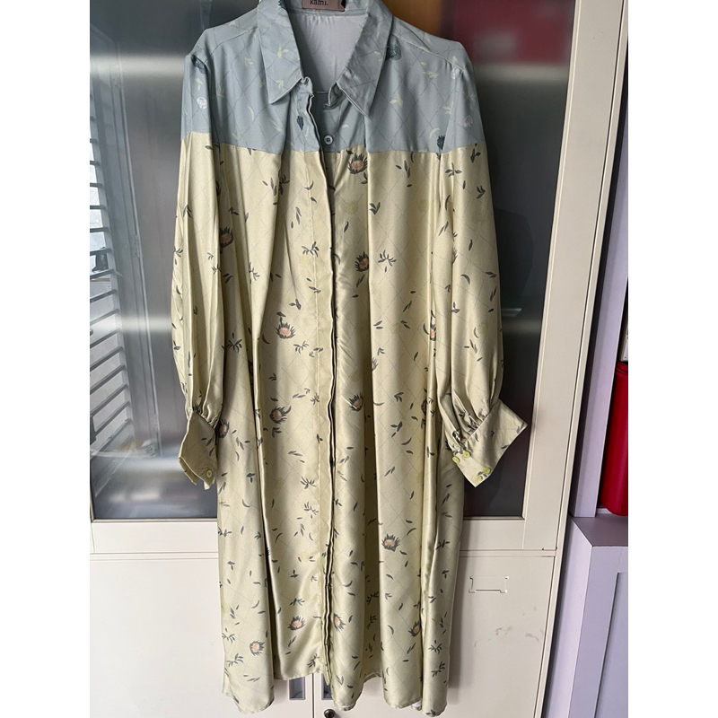 [PRELOVED] Tunik Kami Idea warna Hijau Sage ukuran M