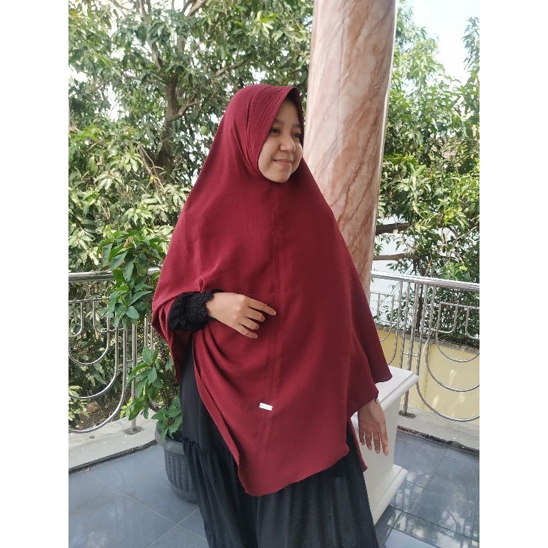 Jilbab Hijab Cringkle Jumbo crinkle airflow premium Bergo instan softpad antem model lancip