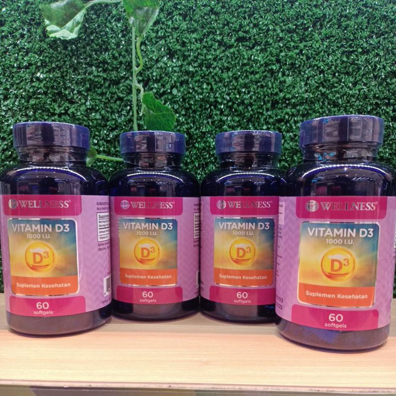 WELLNESS VIT D3 1000 I.U 60s
