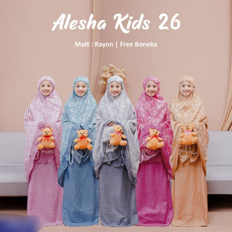 mukena anak alesha mukena motif terbaru alesha mukena kids viral kekinian 2023 mukena remaja motif t