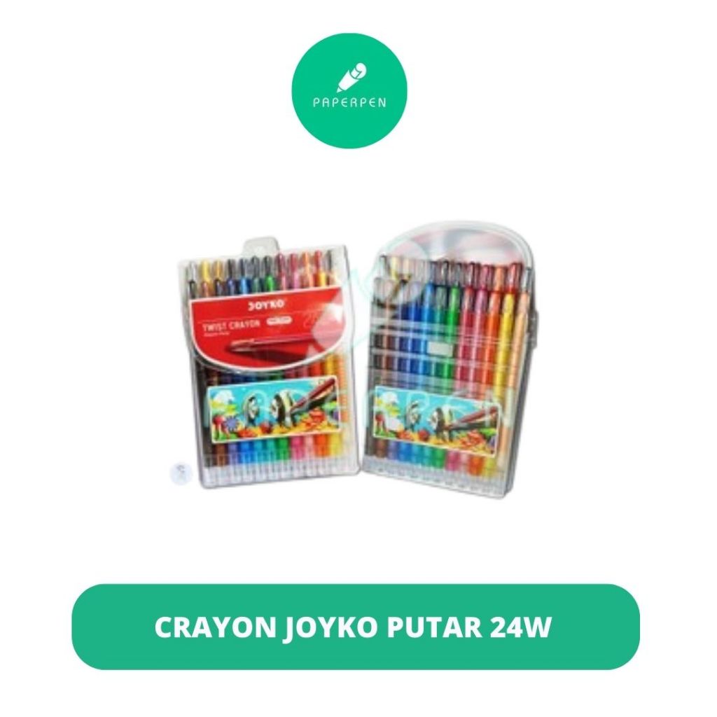 

(Pcs) Crayon Joyko Putar 24Warna/Crayon Putar