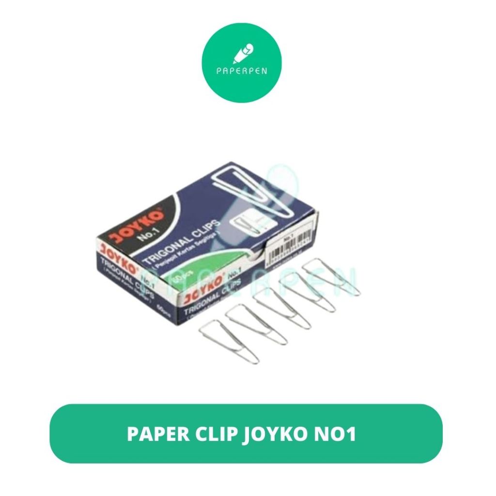 

(Pak) 10Pcs Paper Clip Joyko No1/Penjepit Kertas