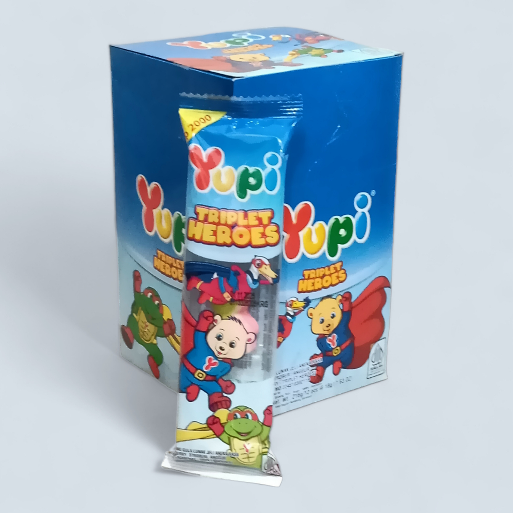 

YUPI TRIPLET HEROES Permen Jelly 216 gr [12 pcs/box]