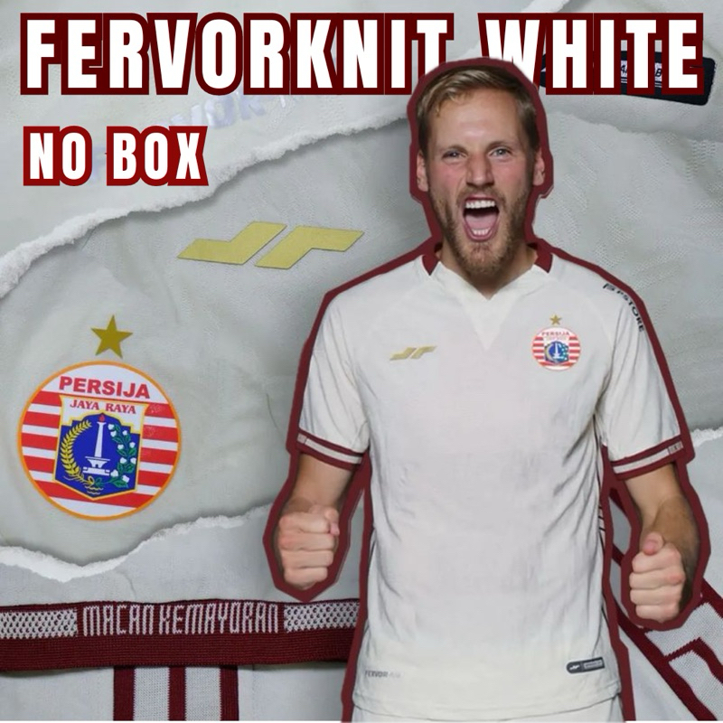 Jersey Persija Jakarta Player Issue Away White Kit Player 2022 2023 Fervor Knit Original Apparel Jua