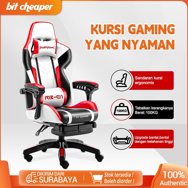 Kursi komputer untuk istirahat Kursi permainan gamer Kursi gaming spons lembut