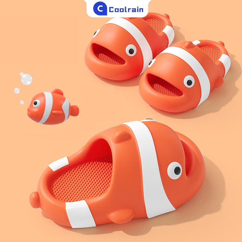 Coolrain Sendal Nemo Jelly Sandal Karakter Ikan Dewasa Anak-Anak Empuk Elastis Unisex (SIZE 24-41) H