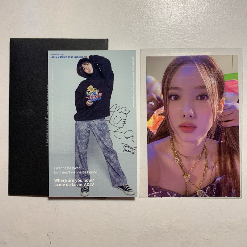 Twice X Adlv Photocard | Nayeon Jeans Ewo | Momo Adlv | Photocard Twice | Photocard Original | Photo