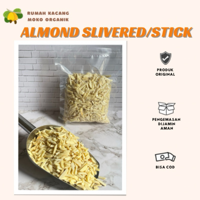 

Almond Stick/ Slivered 250 gr (Mentah)