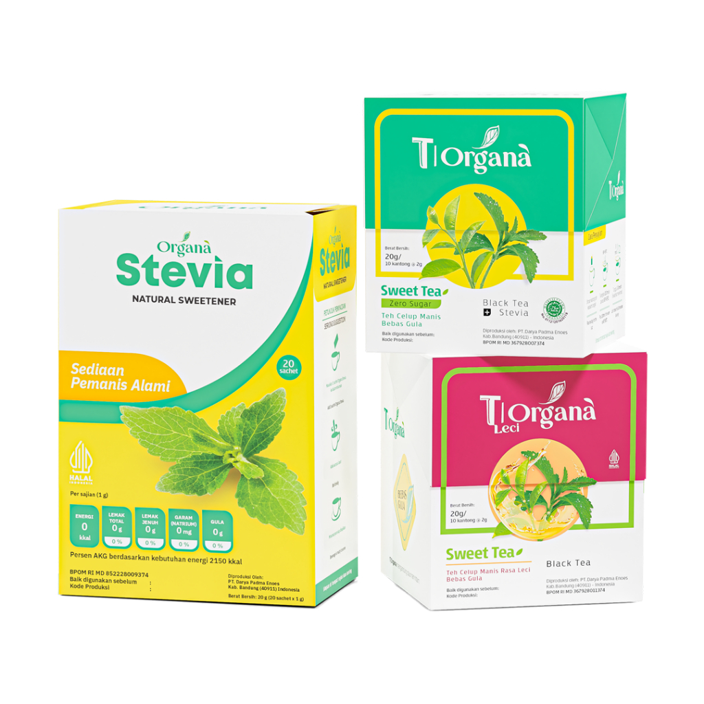 Organa Starter Kit - Paket Diet Gula 30 Hari Teh Stevia - Bundling