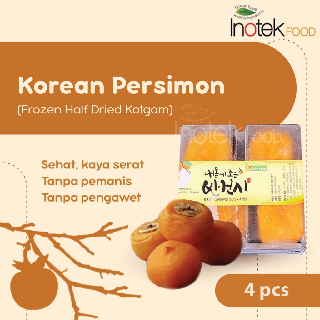 

KOREAN PERSIMON - FROZEN HALF DRIED KOTGAM ISI 4pcs - Kesemek Korea Asli