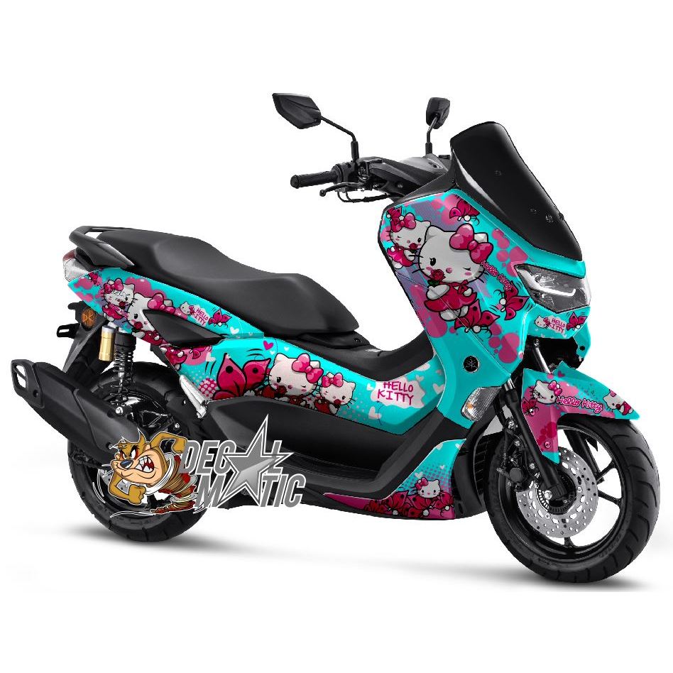 Decal Nmax Hello Kitty - Stiker Full body N-Max 2015 2016 2018 2019 New 2020 - 2023 Hello kitty