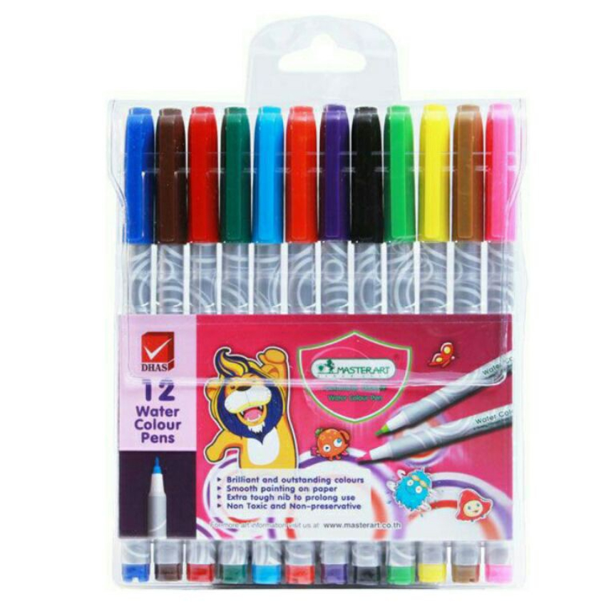 

[Master Art] Water Colour Pens Premium Grade 12 Colours
