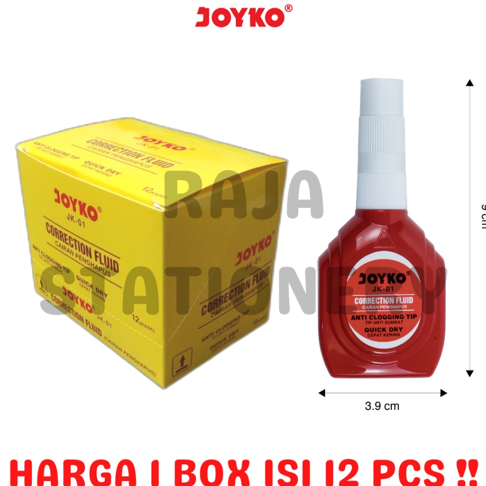 

Kirim Langsung JOYKO CORRECTION FLUID JK-01TIPEX CAIR JOYKO JK01 TIPX TIP-EX 1 BOX LUSIN MURAH [12PCS] ➯✽✷