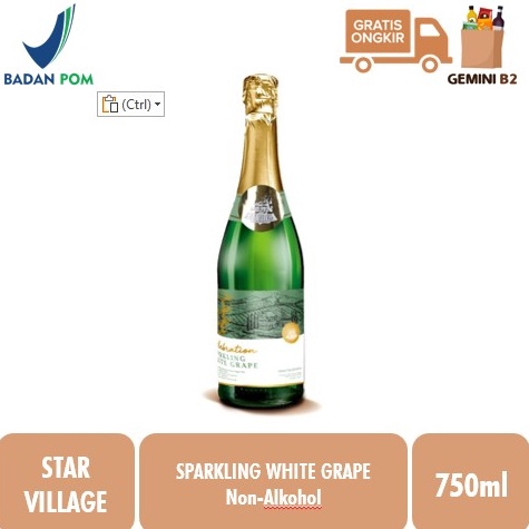 

HQN Star Village Sparkling White Grape 750ML / Jus Anggur Soda g07hr