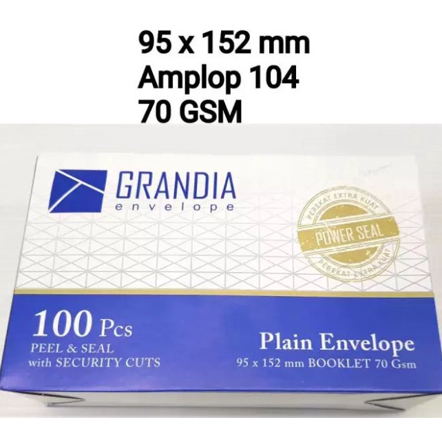 

Paling Popular 1 Pack Amplop Grandia Putih 104 Isi 100 Lembar Diskon