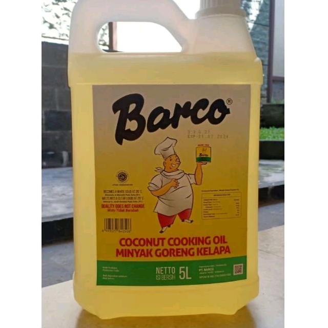 

(BARCO) Minyak goreng Barco 5 lt/ Minyak goreng kelapa barco 5 liter