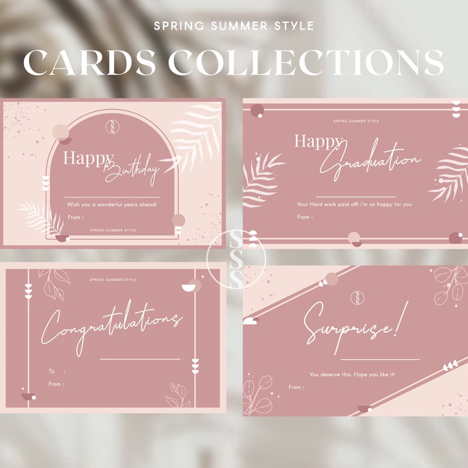 

Stock Banyak SpringSummerStyle Greeting Card Terupdate