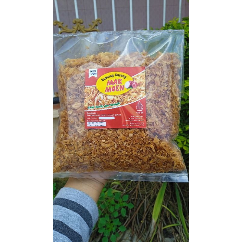 

MAKMOEN Bawang Goreng Kriuk ,Enak ,Renyah & Gurih 250g (Tanpat tepung)