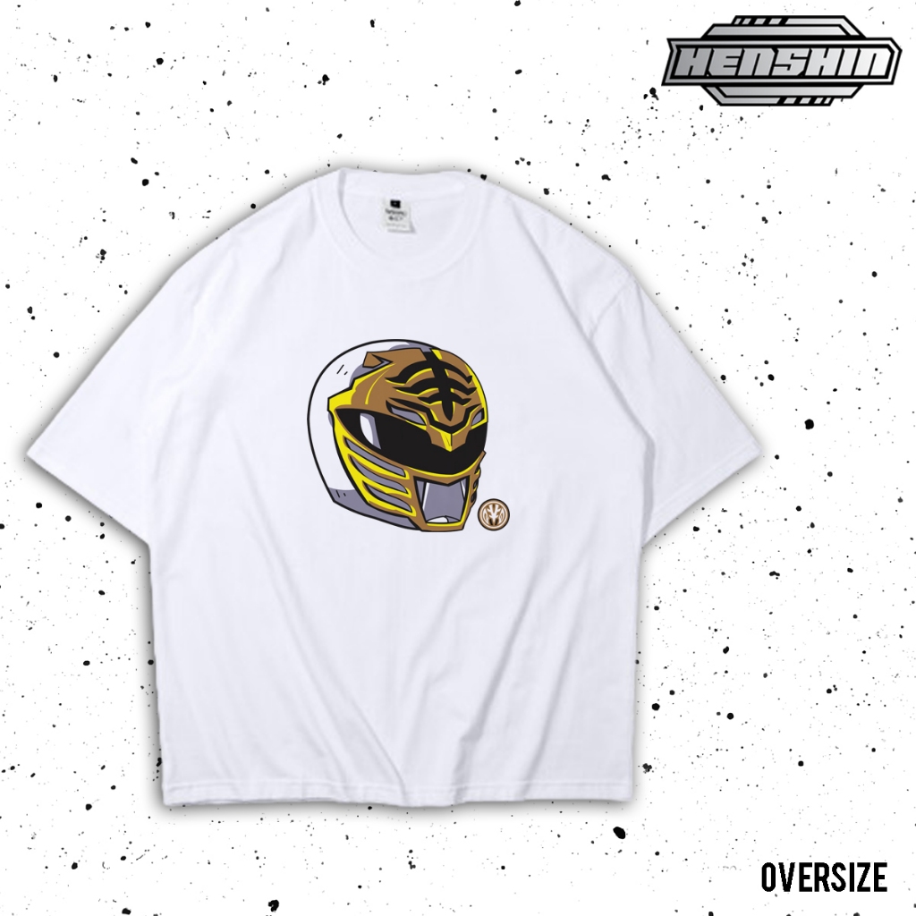 Kaos Oversize White Rangers Green Rangers Power Rangers