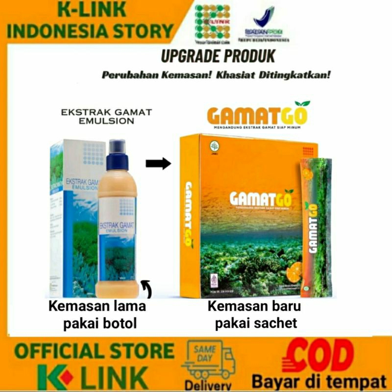 

New Gamat go klink kemasan sachet pengganti ekstrak gamat emulsion