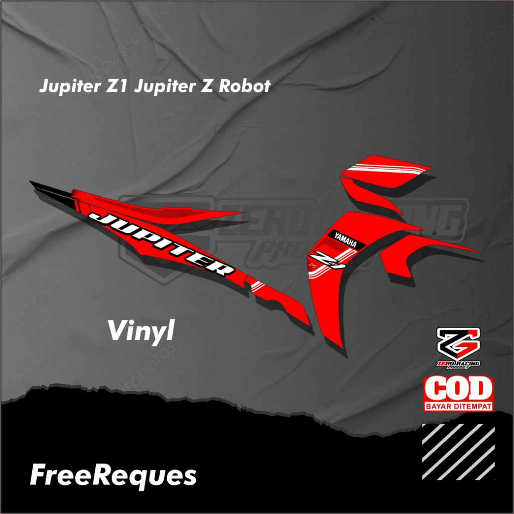 JUPITER Z1 STIKER STRIPING PREMIUM MOTOR KEREN LIS VARIASI JUPITER Z1 STIKER MOTOR YAMAHA DESAIN RAC