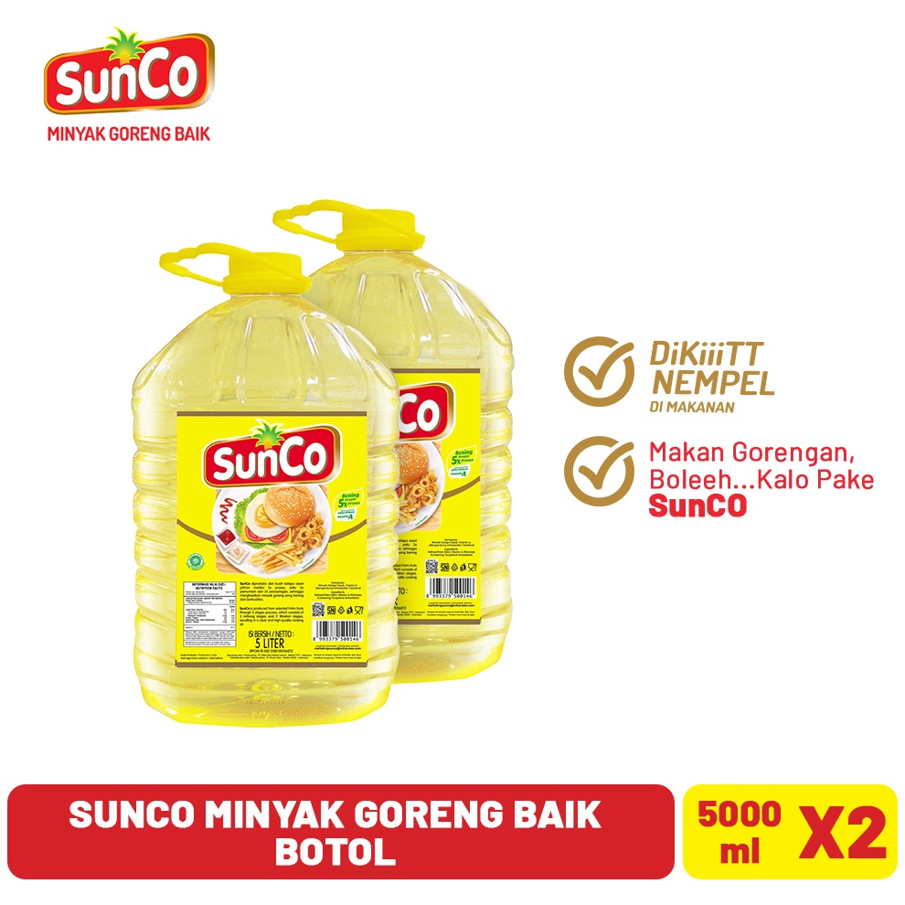

✨TERBARU✨ Sunco Minyak Goreng Botol 5 L - Twinpack !