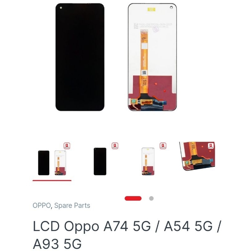 LCD TOUCHSCREEN OPPO A74 5G / A54 5G / A93 5G E1 BLACK