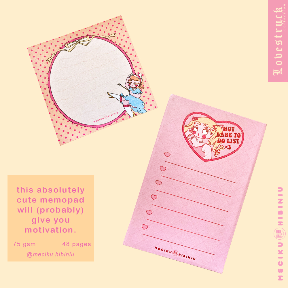 

Lovestruck Memopad - Meciku Hibiniu