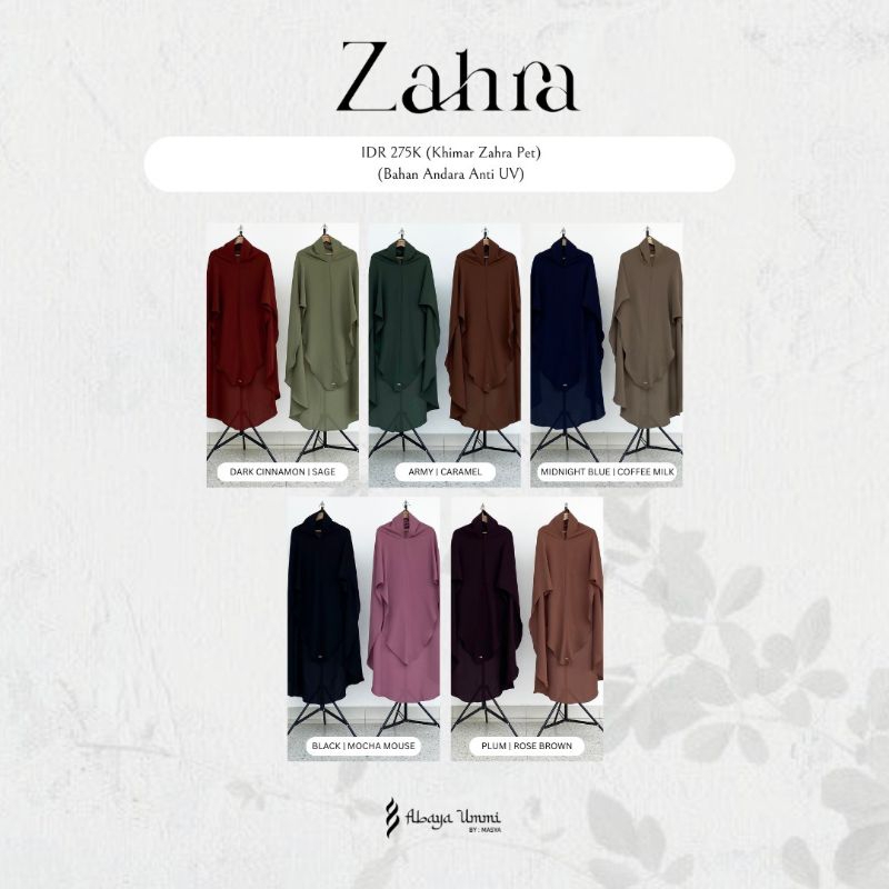 Khimar Zahra | Khimar Only | Abaya Ummi by Masya | Haji | Umroh