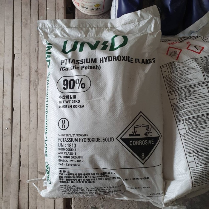 KOH 90 % Korea 1 Kilogram Kalium Hidroksida Potasium Hidroksida