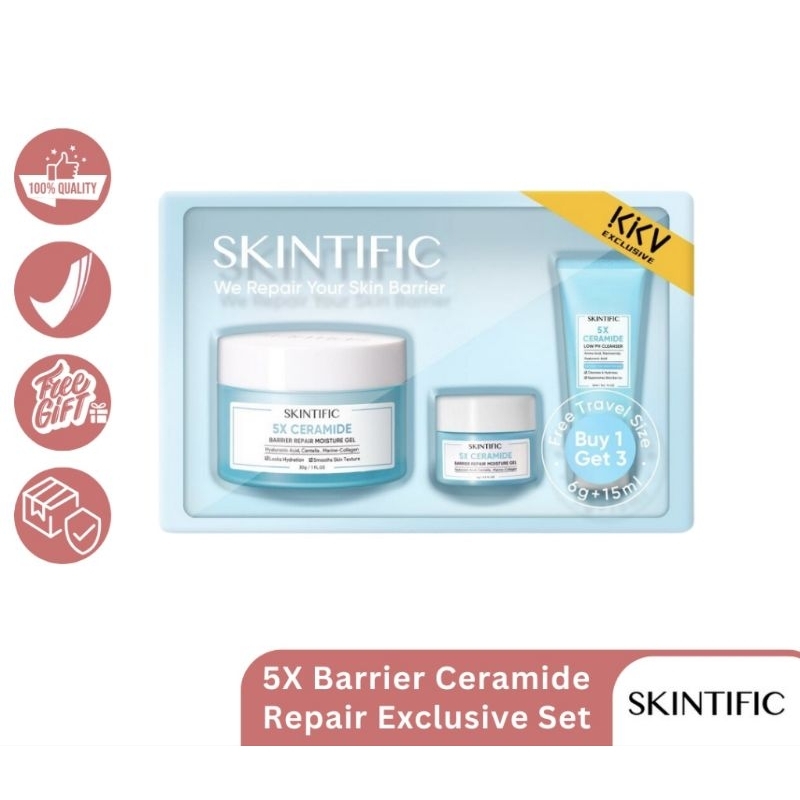 KKV - Skintific KKV- 5X Ceramide Barrier Repair Face Moisturizer Gel PAKET