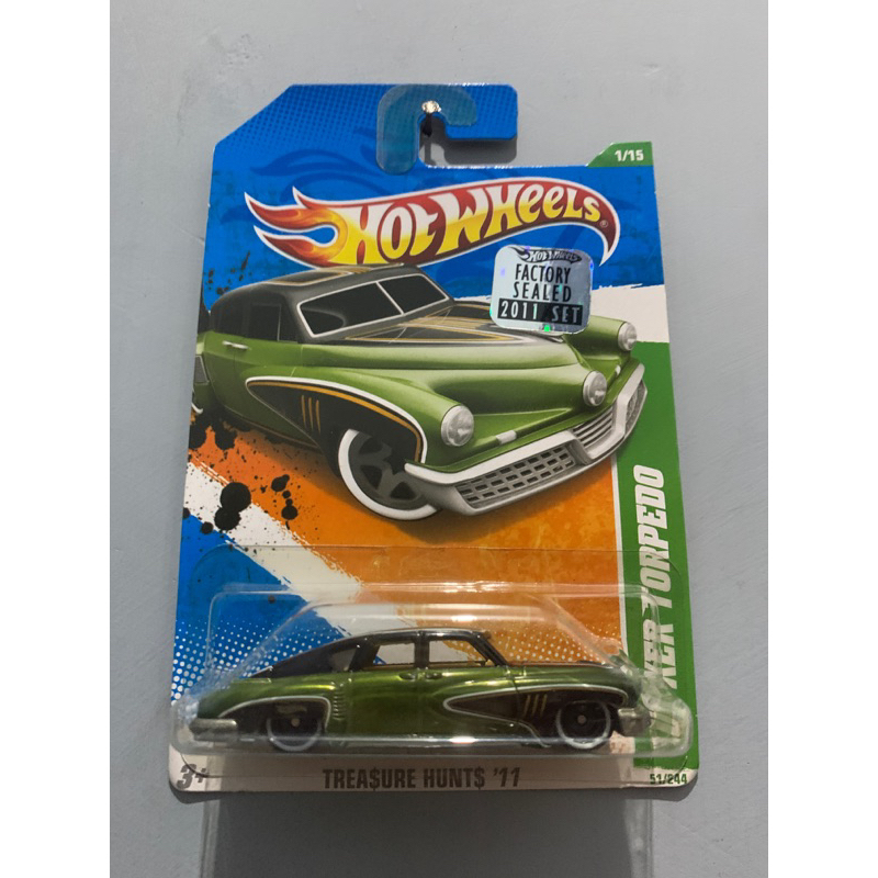 HOTWHEELS FACTORY SEALED 2011 SUPER TREASURE HUNT THS 11 TUCKER TORPEDO
