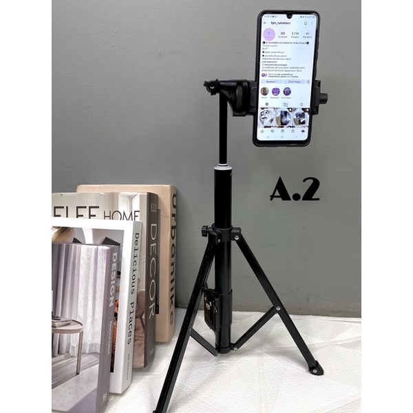 Tongsis Tripod 2in1 Yunteng VCT-1608 Remote Shutter Bluetooth vct1608 & VCT-1688