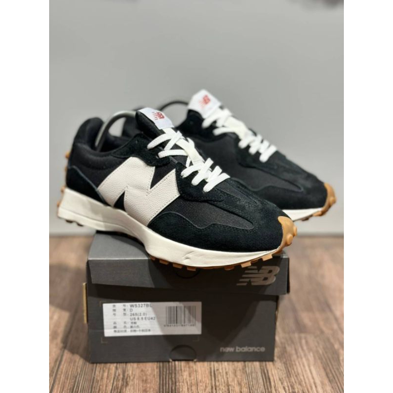 New balance 327 black white