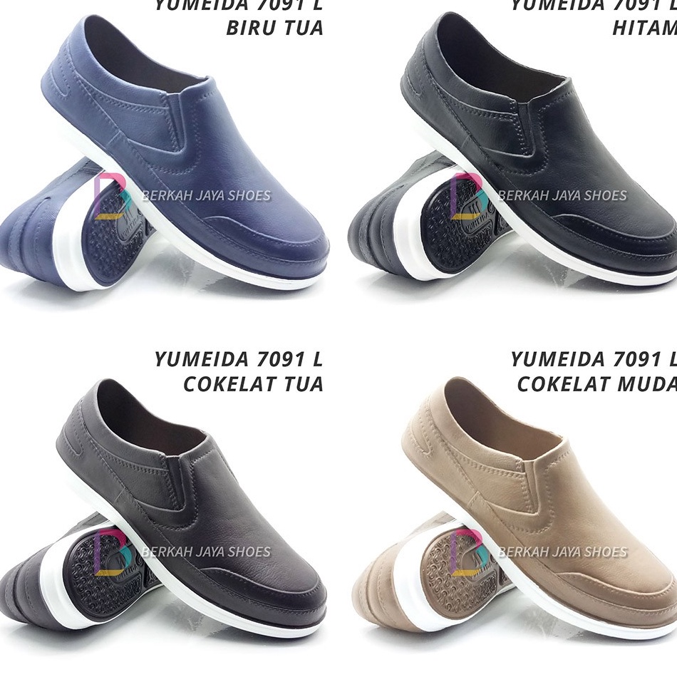 Kode VFV120 Sepatu Karet Pria - Sepatu Pantofel Karet Pria Yumeida 7091 L - Extra Ringan - Anti Air