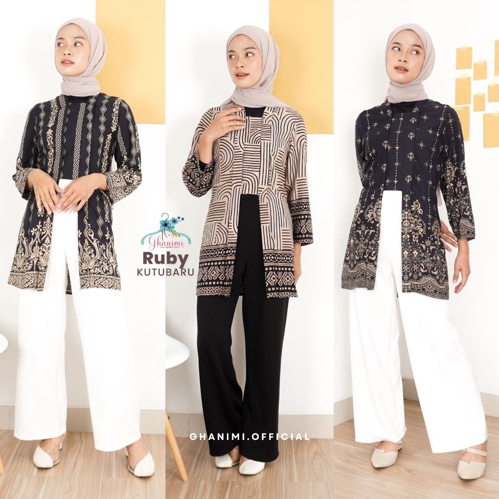 ☏ Terkini Ghanimi - Ruby Kutubaru / kutubaru modern / kutubaru simple / Kutu baru hijab / kutubaru p