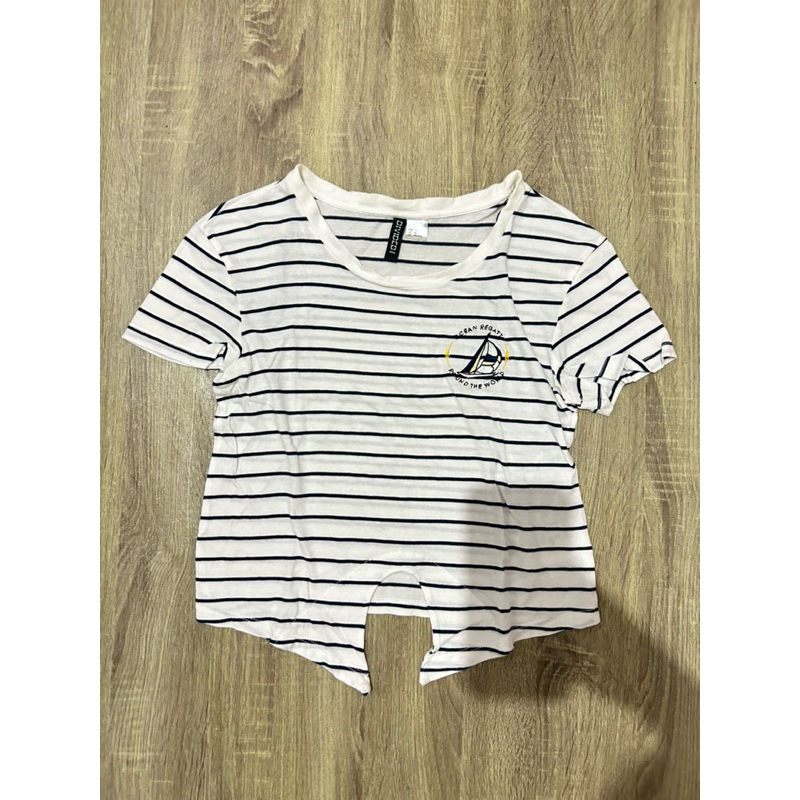 preloved kaos crop hnm