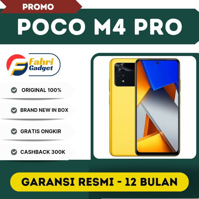 Smartphone Xiaomi Poco M4 Pro 8/256 6/128 GB | 128GB 256GB | POCO M5 NFC 4/128 4/64 GB - Garansi Resmi Indonesia