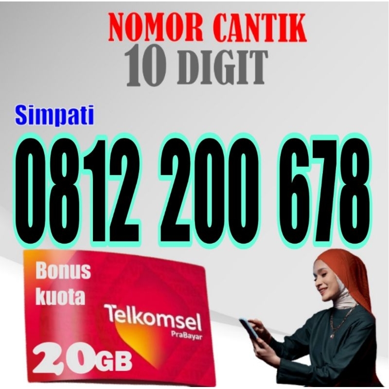 Simpati Cantik 10 Digit Etalase 13