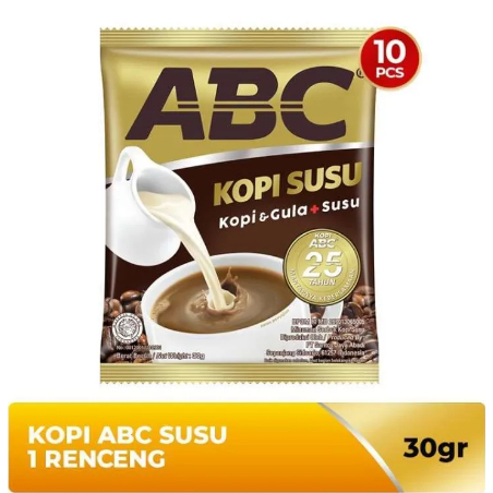 

ABC Kopi Susu Instan [10 Sachet/ 1 Renceng]