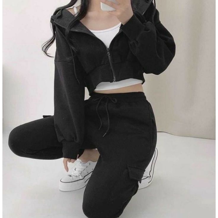 TIPE AFA898 Jaket Wanita Crop | Sweater Style Korea | Ziper Crop Hoodie Sweatshirt | Hoodie Crop wan