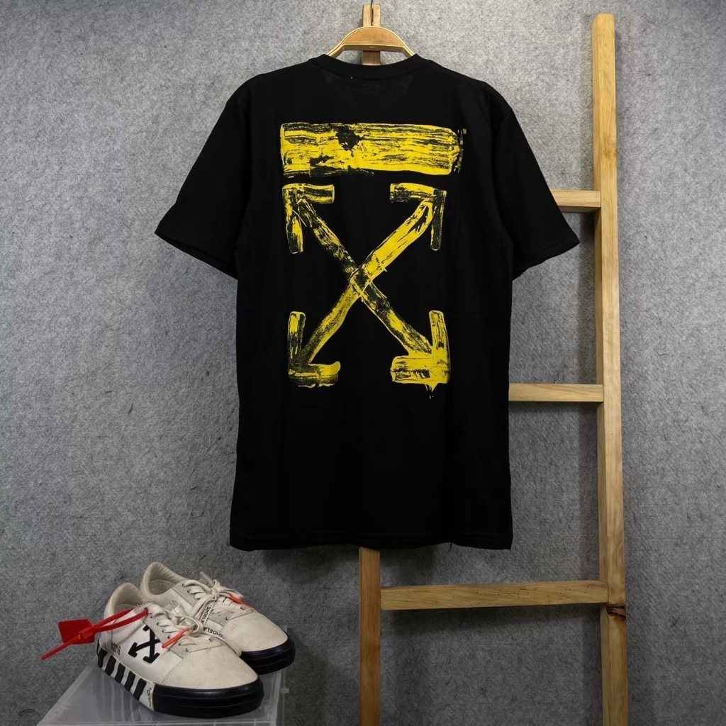 KAOS T-SHIRT VIRGIL ABLOH ARCYLIC ARROW BLACK