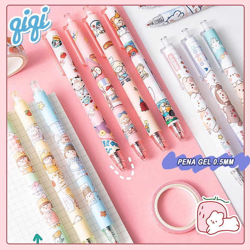 

Gelpen/Pulpen /Pena Gel 0.5mm/Kartun pena netral mekanik - Qiqi Treasure