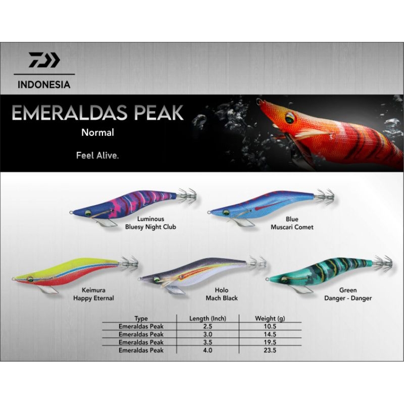 egi daiwa emeraldas feak size 2.5